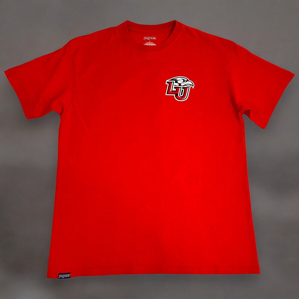 Liberty Flames Mens L Shirt Front and Back Print JanSport Liberty U 1971